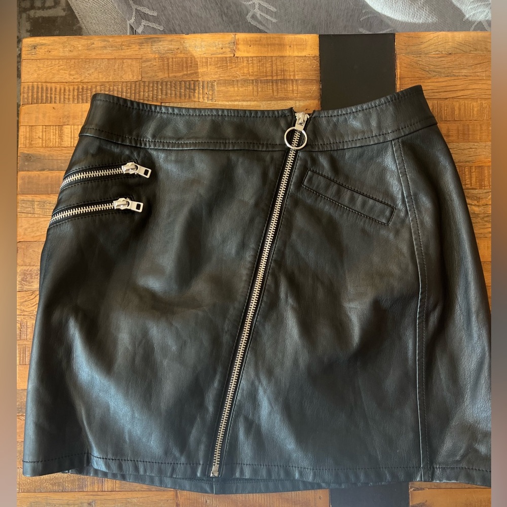 Express Faux Leather Skirt